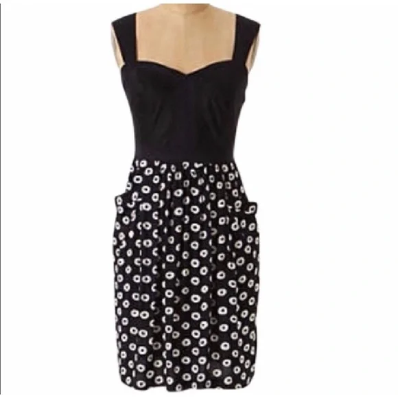 black and khaki dress Black Polka Dots Corset Dress-Premium Clothing